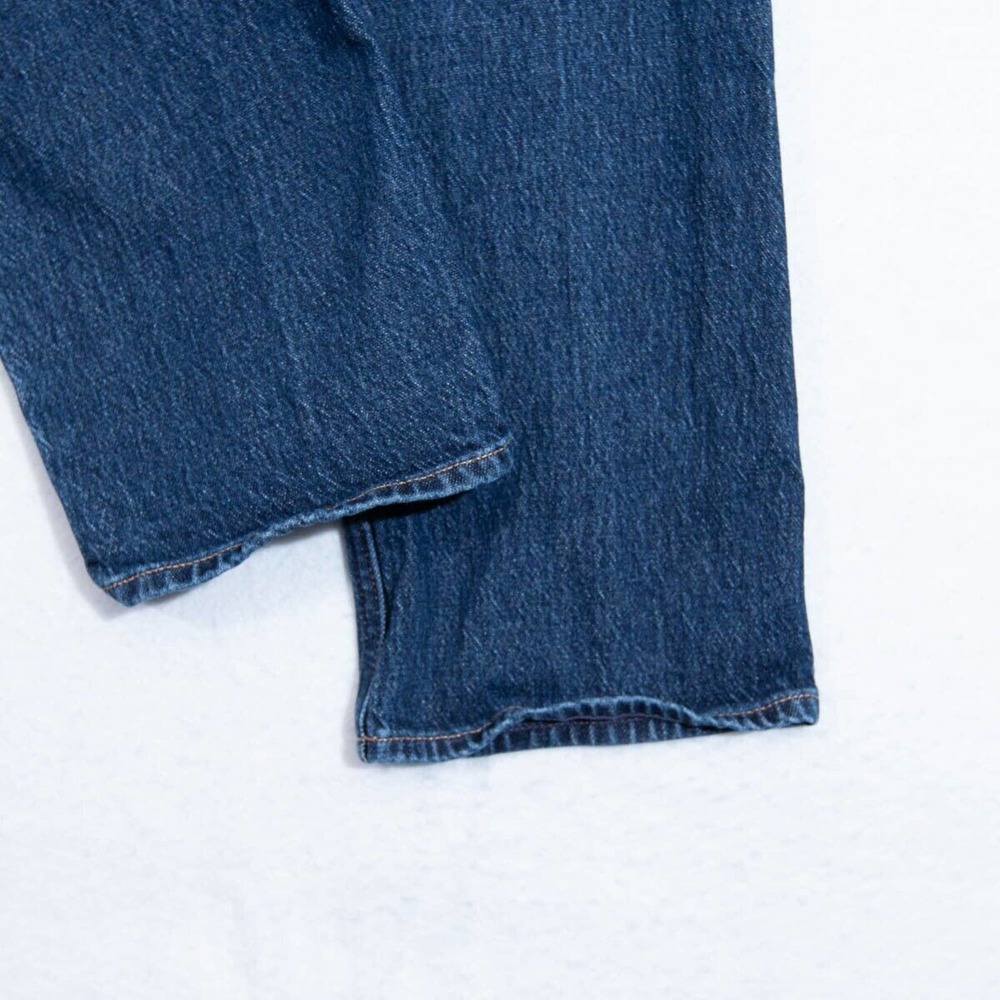 Gap Jeans Womens 10 - 30x26 Cheeky Straight Hi Rise Button Fly Dark Blue Wash - Picture 8 of 10
